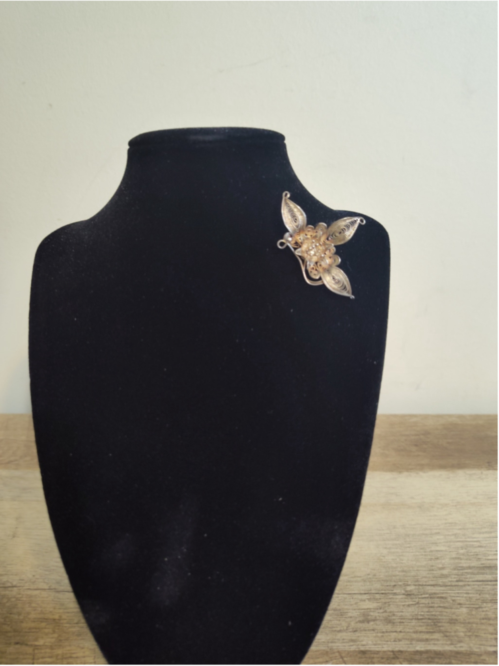 Women's Unbranded Sterling Silver Filigree Butterfly Brooch